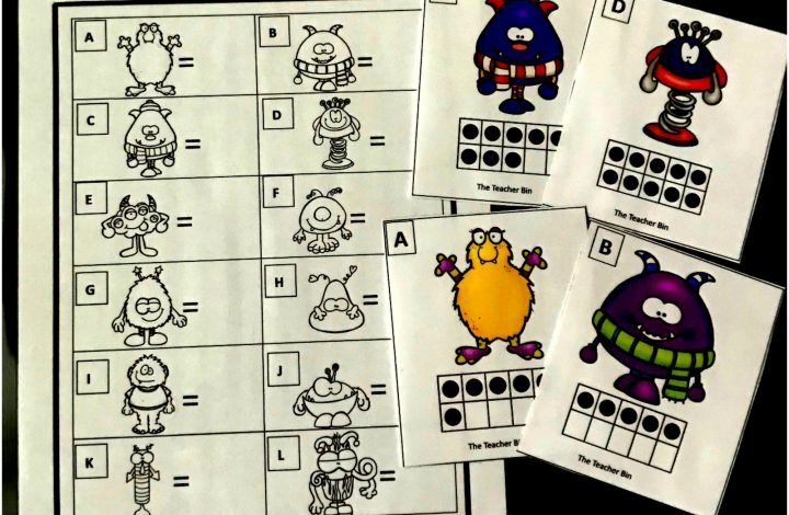 Kindergarten Subitizing Math Game – Freebie