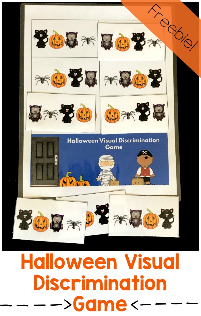 Fun Halloween visual discrimination game for kindergartners. Kindergartners will love matching spiders, pumpkins, cats and owls! Great for developing early reading and math skills.