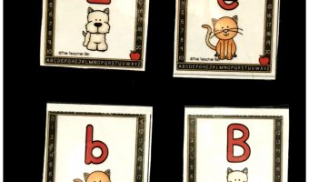 Kindergarten Cat and Dog Alphabet Cards are great to help kids learn to match uppercase and lowercase letters. Kids will love the fun cat and dog themed cards!